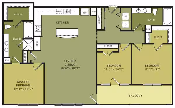 Building P PC2 P201 floor plan